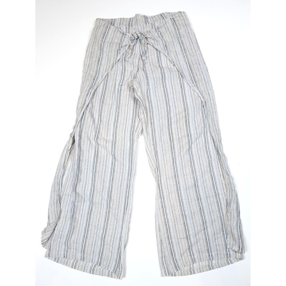Just Living Pants - Just‎ Living Linen Blend Wide Leg Beach Pants Women's Size Medium